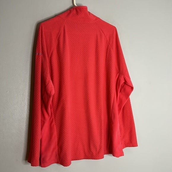 Columbia Womens Glacial Iv Print Half Zip Bright Geranium pink new nwt pink - Picture 6 of 8
